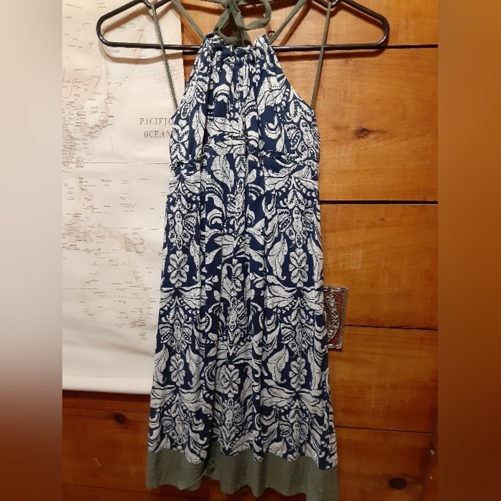 American Eagle Outfitters Blue and White Floral Dress